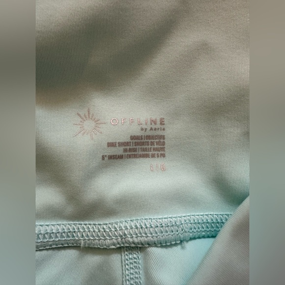 Offline Light Mint Blue Biker Shorts. - Picture 3 of 4